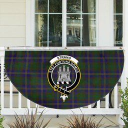 ScotsTee Shop Scottish Strang of Balkaskie Crest Tartan Non-Pleated Fan Flag Bunting Banner