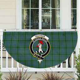 ScotsTee Shop Scottish Tailyour Ancient Crest Tartan Non-Pleated Fan Flag Bunting Banner