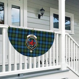 ScotsTee Shop Scottish Young Melvina Ancient Crest Tartan Non-Pleated Fan Flag Bunting Banner