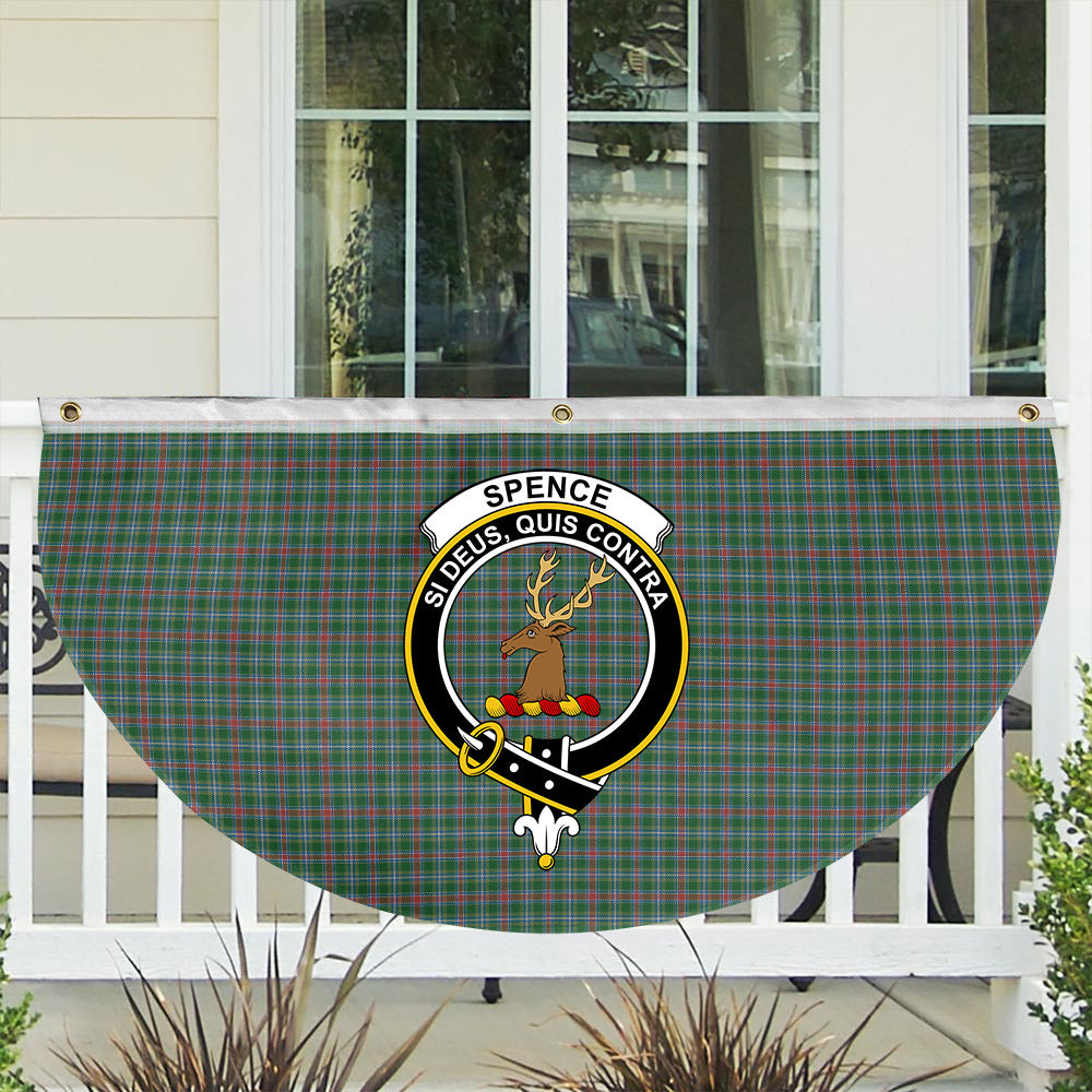ScotsTee Shop Scottish Spence Fragment Ancient Clan Crest Tartan Non-Pleated Fan Flag Bunting Banner