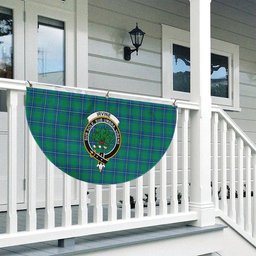 ScotsTee Shop Scottish Irvine Ancient Crest Tartan Non-Pleated Fan Flag Bunting Banner