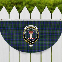 ScotsTee Shop Scottish Robertson Hunting Modern Crest Tartan Non-Pleated Fan Flag Bunting Banner