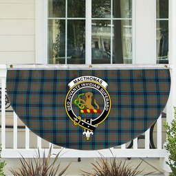 ScotsTee Shop Scottish MacThomas Hunting Ancient Crest Tartan Non-Pleated Fan Flag Bunting Banner