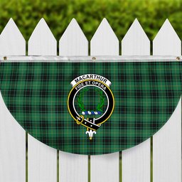 ScotsTee Shop Scottish MacArthur Ancient Crest Tartan Non-Pleated Fan Flag Bunting Banner