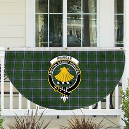 ScotsTee Shop Scottish Pringle Crest Tartan Non-Pleated Fan Flag Bunting Banner