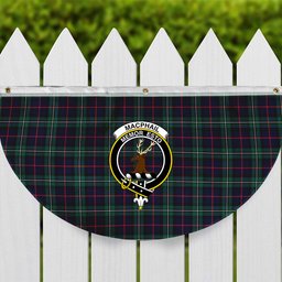 ScotsTee Shop Scottish MacPhail Hunting Modern Crest Tartan Non-Pleated Fan Flag Bunting Banner