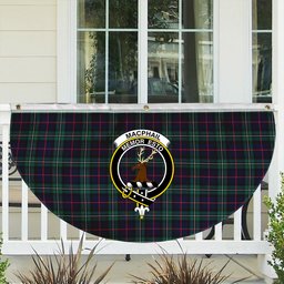 ScotsTee Shop Scottish MacPhail Hunting Modern Crest Tartan Non-Pleated Fan Flag Bunting Banner