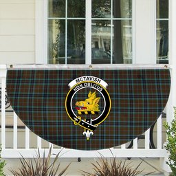 ScotsTee Shop Scottish McTavish Hunting Crest Tartan Non-Pleated Fan Flag Bunting Banner