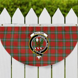 ScotsTee Shop Scottish MacLaine of Loch Buie Ancient Crest Tartan Non-Pleated Fan Flag Bunting Banner