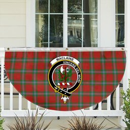 ScotsTee Shop Scottish MacLaine of Loch Buie Ancient Crest Tartan Non-Pleated Fan Flag Bunting Banner