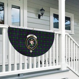 ScotsTee Shop Scottish Shaw Modern Crest Tartan Non-Pleated Fan Flag Bunting Banner