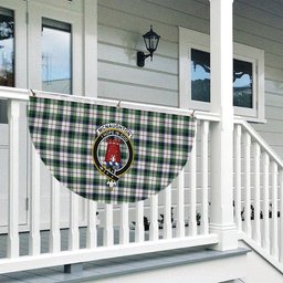 ScotsTee Shop Scottish McNaughton Dress Modern Crest Tartan Non-Pleated Fan Flag Bunting Banner