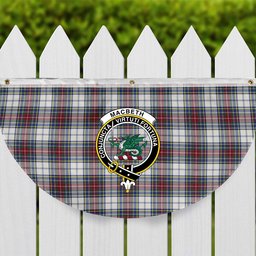ScotsTee Shop Scottish MacBeth Dress Modern Crest Tartan Non-Pleated Fan Flag Bunting Banner