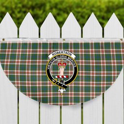 ScotsTee Shop Scottish Robertson Dress Ancient Crest Tartan Non-Pleated Fan Flag Bunting Banner