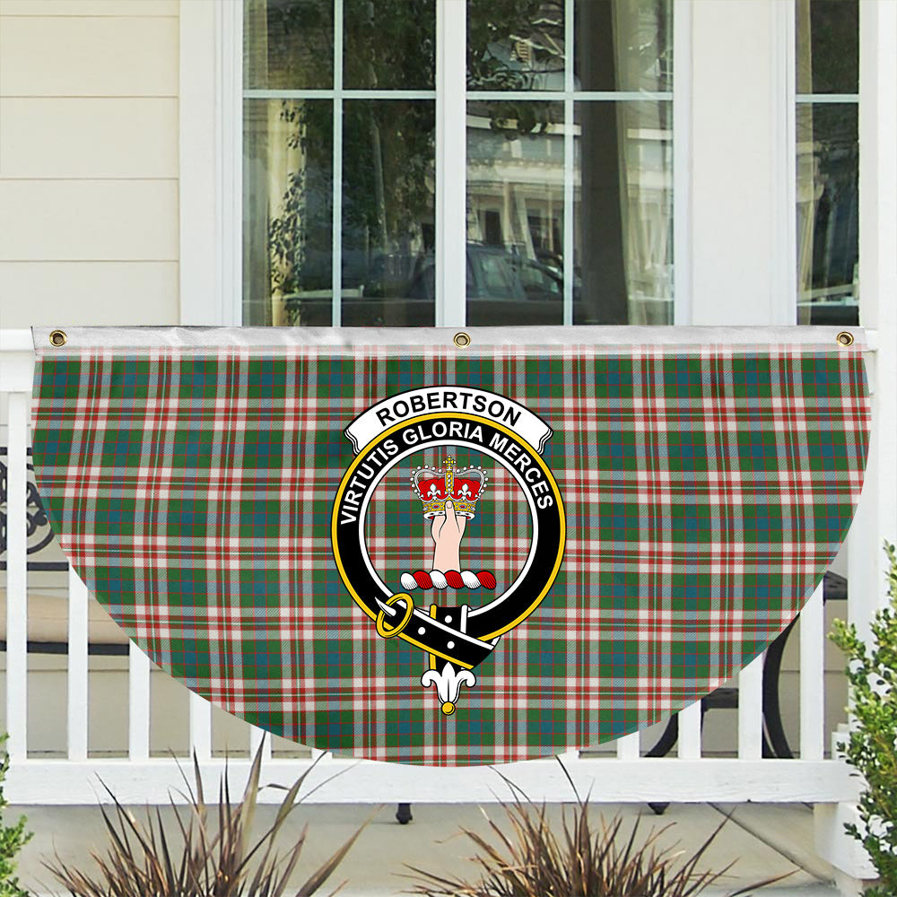 ScotsTee Shop Scottish Robertson Dress Ancient Crest Tartan Non-Pleated Fan Flag Bunting Banner