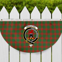 ScotsTee Shop Scottish Middleton Ancient Crest Tartan Non-Pleated Fan Flag Bunting Banner
