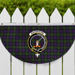 ScotsTee Shop Scottish MacBrayne Crest Tartan Non-Pleated Fan Flag Bunting Banner