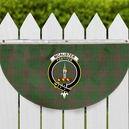ScotsTee Shop Scottish McAlister of Glenbarr Hunting Ancient Crest Tartan Non-Pleated Fan Flag Bunting Banner