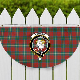 ScotsTee Shop Scottish Ruthven Ancient Crest Tartan Non-Pleated Fan Flag Bunting Banner