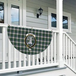 ScotsTee Shop Scottish Malcolm Dress Ancient Crest Tartan Non-Pleated Fan Flag Bunting Banner