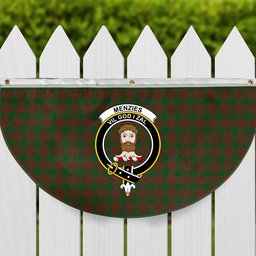 ScotsTee Shop Scottish Menzies Crest Tartan Non-Pleated Fan Flag Bunting Banner