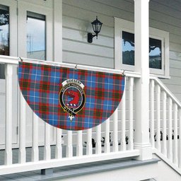 ScotsTee Shop Scottish Sideserf Crest Tartan Non-Pleated Fan Flag Bunting Banner