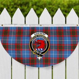 ScotsTee Shop Scottish Sideserf Crest Tartan Non-Pleated Fan Flag Bunting Banner