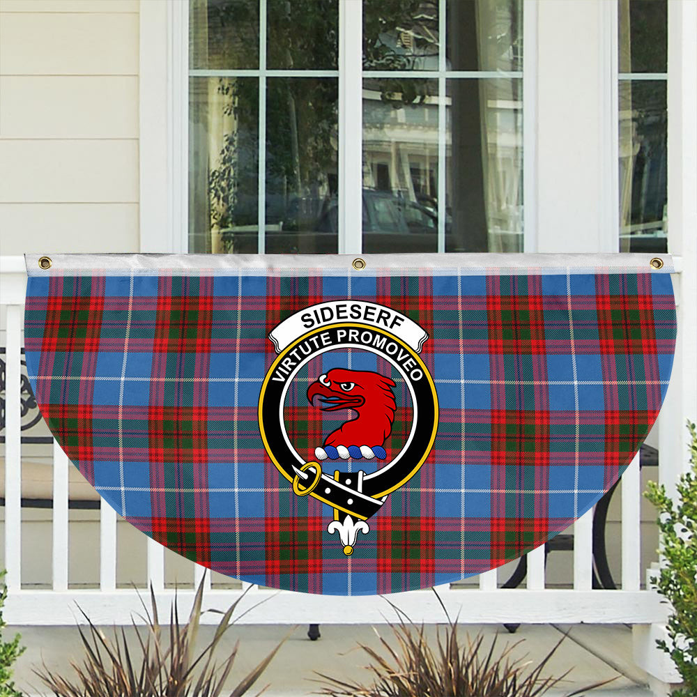 ScotsTee Shop Scottish Sideserf Crest Tartan Non-Pleated Fan Flag Bunting Banner