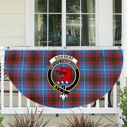 ScotsTee Shop Scottish Sideserf Crest Tartan Non-Pleated Fan Flag Bunting Banner