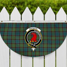 ScotsTee Shop Scottish MacNicol Hunting Ancient Crest Tartan Non-Pleated Fan Flag Bunting Banner
