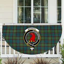 ScotsTee Shop Scottish MacNicol Hunting Ancient Crest Tartan Non-Pleated Fan Flag Bunting Banner
