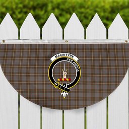 ScotsTee Shop Scottish MacIntyre Hunting Weathered Crest Tartan Non-Pleated Fan Flag Bunting Banner