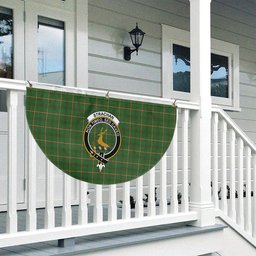 ScotsTee Shop Scottish Strachan Hunting Ancient Crest Tartan Non-Pleated Fan Flag Bunting Banner