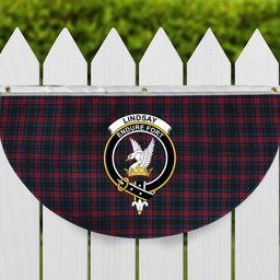 ScotsTee Shop Scottish Lindsay-McGee Modern Clan Crest Tartan Non-Pleated Fan Flag Bunting Banner