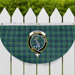 ScotsTee Shop Scottish MacNeill of Colonsay Ancient Crest Tartan Non-Pleated Fan Flag Bunting Banner