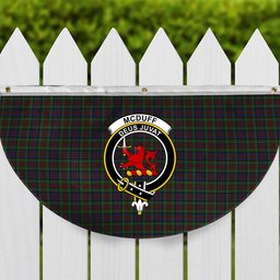 ScotsTee Shop Scottish McDuff Hunting Crest Tartan Non-Pleated Fan Flag Bunting Banner