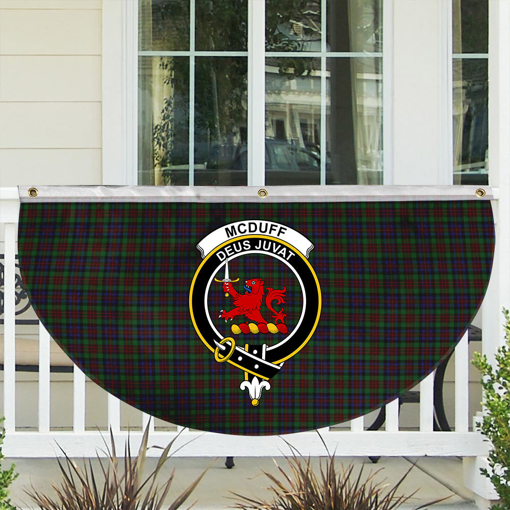 ScotsTee Shop Scottish McDuff Hunting Crest Tartan Non-Pleated Fan Flag Bunting Banner