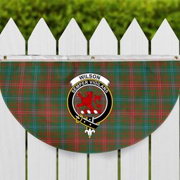 ScotsTee Shop Scottish Wilson Ancient Clan Crest Tartan Non-Pleated Fan Flag Bunting Banner