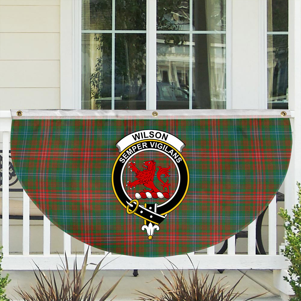 ScotsTee Shop Scottish Wilson Ancient Clan Crest Tartan Non-Pleated Fan Flag Bunting Banner