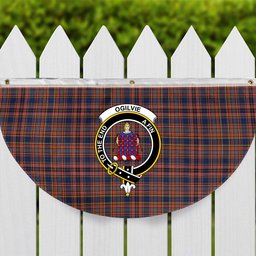 ScotsTee Shop Scottish Ogilvie 6 Crest Tartan Non-Pleated Fan Flag Bunting Banner