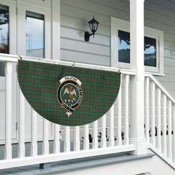 ScotsTee Shop Scottish Ralston USA Crest Tartan Non-Pleated Fan Flag Bunting Banner