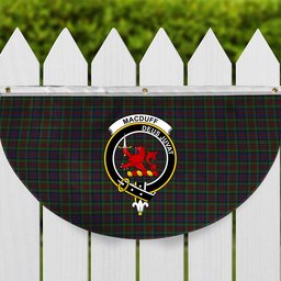 ScotsTee Shop Scottish MacDuff Hunting Crest Tartan Non-Pleated Fan Flag Bunting Banner