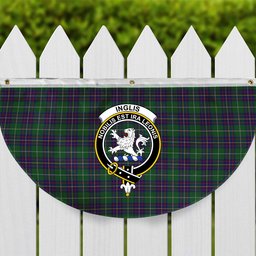 ScotsTee Shop Scottish Inglis Crest Tartan Non-Pleated Fan Flag Bunting Banner