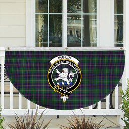 ScotsTee Shop Scottish Inglis Crest Tartan Non-Pleated Fan Flag Bunting Banner