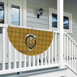 ScotsTee Shop Scottish Houston Crest Tartan Non-Pleated Fan Flag Bunting Banner