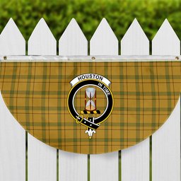 ScotsTee Shop Scottish Houston Crest Tartan Non-Pleated Fan Flag Bunting Banner