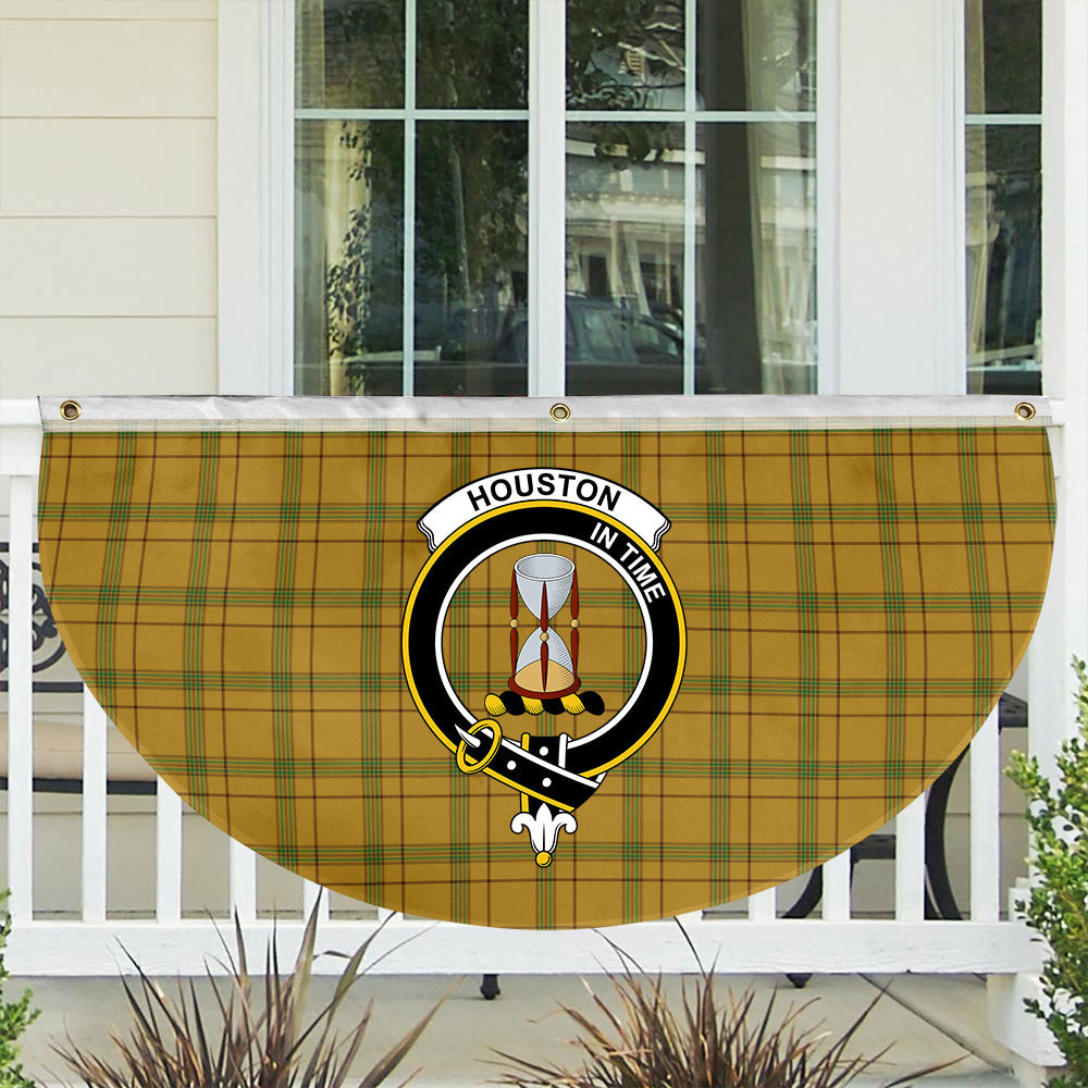ScotsTee Shop Scottish Houston Crest Tartan Non-Pleated Fan Flag Bunting Banner