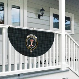 ScotsTee Shop Scottish Robertson Hunting Modern Clan Crest Tartan Non-Pleated Fan Flag Bunting Banner