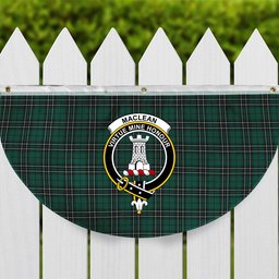 ScotsTee Shop Scottish MacLean of Duart Hunting Modern Crest Tartan Non-Pleated Fan Flag Bunting Banner
