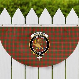ScotsTee Shop Scottish MacPhee Ancient Crest Tartan Non-Pleated Fan Flag Bunting Banner
